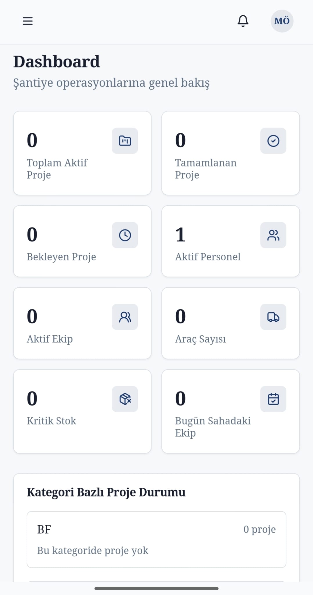 Şantiye Yönetim Sistemi — Ekran görüntüsü 4