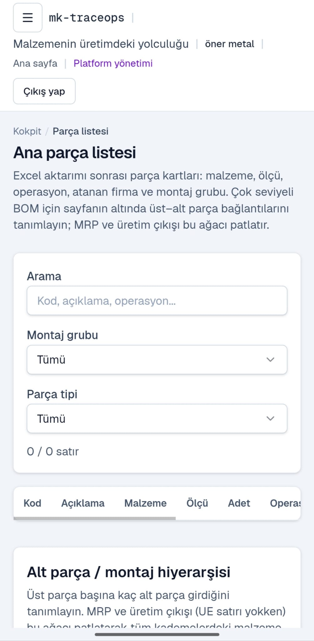 MK TraceOps — Screenshot 3